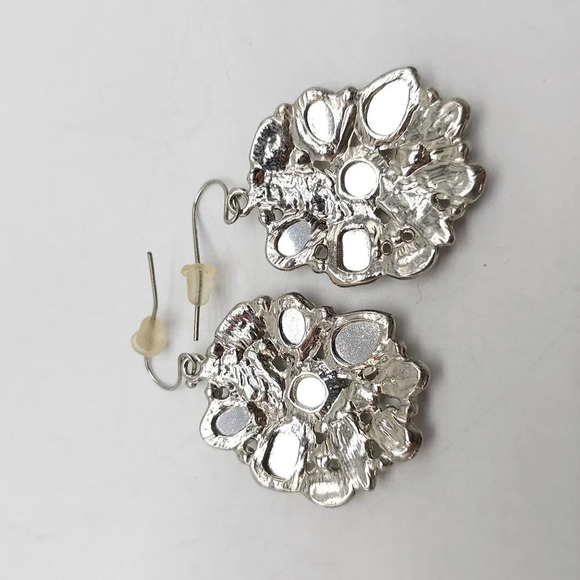 ERICA LYONS Signed Yellow Acrylic Leaf Flower Necklace Earrings Set Fashion - Picture 5 of 10